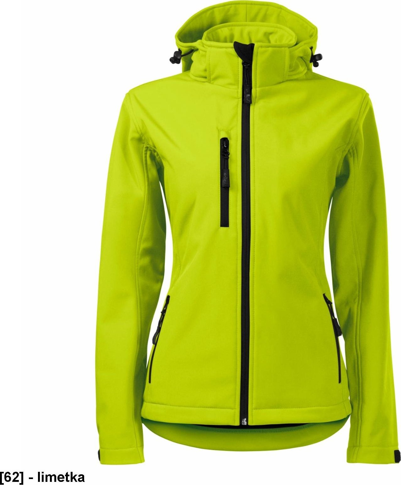 MALFINI Performance 521 - ADLER - Softshell kurtka damska, 300 g/m, 6% elastan, 94% poliester, - limetka 2XL