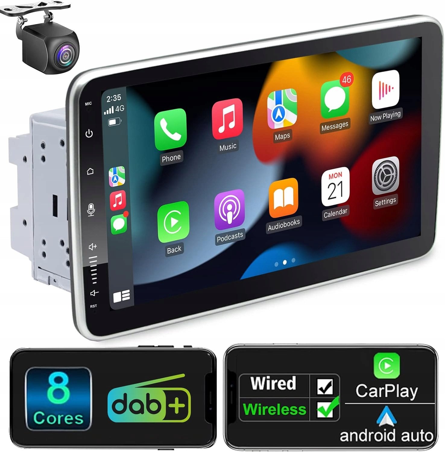 Radio samochodowe GPS 10,1'' DAB+ 8 Core 2G+32G Rom 2din