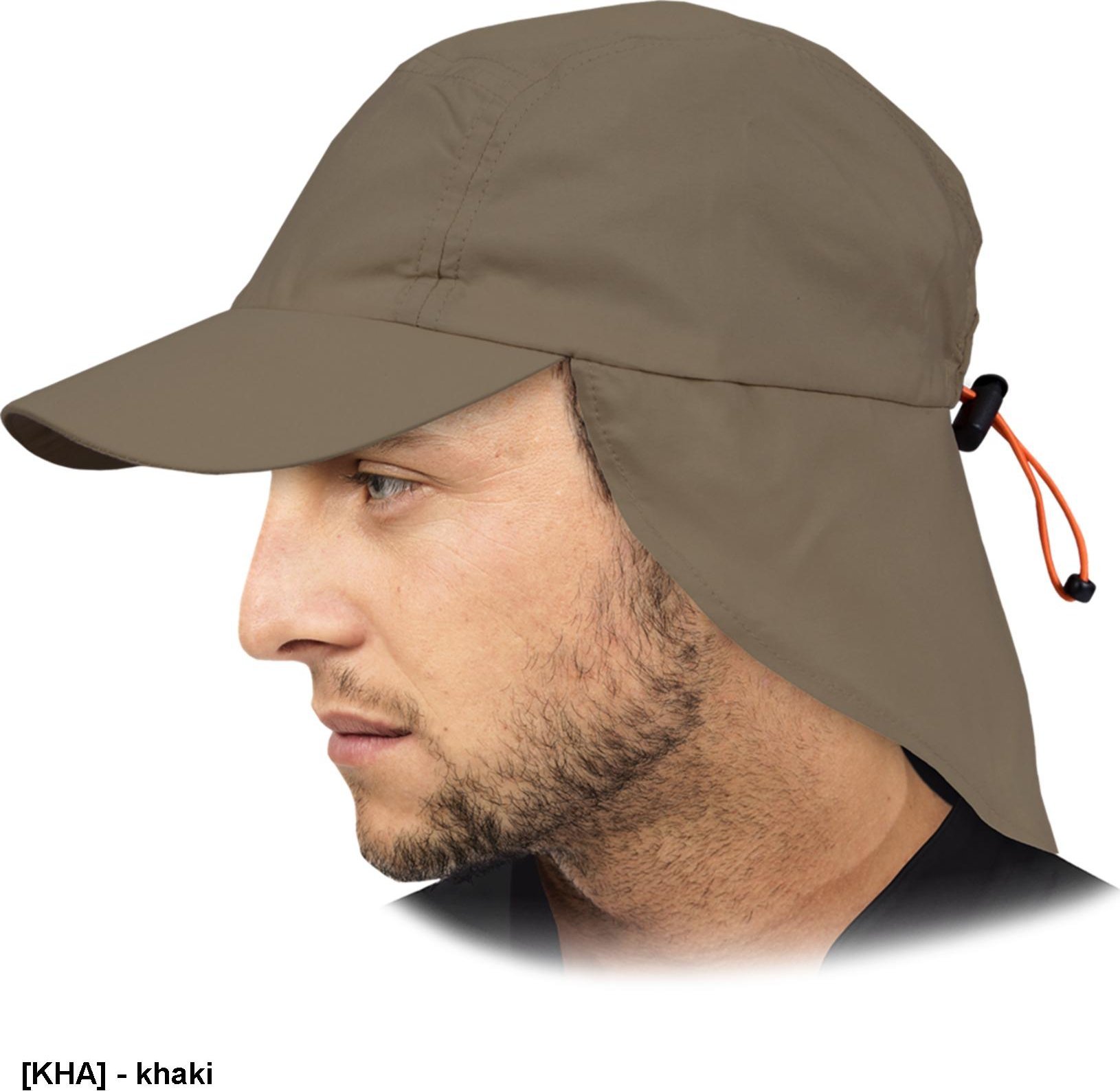 R.E.I.S. CZNECK - Czapka z daszkiem oraz przedłużanym tyłem - khaki