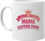 Koszulkowy Mama szefowa domu kubek z nadrukiem