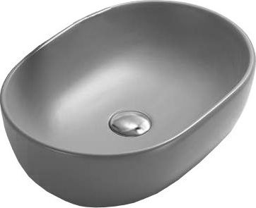 Umywalka Mexen Mexen Viki umywalka nablatowa 48 x 35 cm szara jasna mat - 21054861