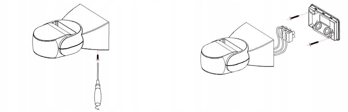 Czujnik Mikrofalowy Ruchu Czarny Cm-9 1200W 240V Kąt Działania 180St Zasięg 5-15M Ae-Cm9000-10 Gtv Gtv