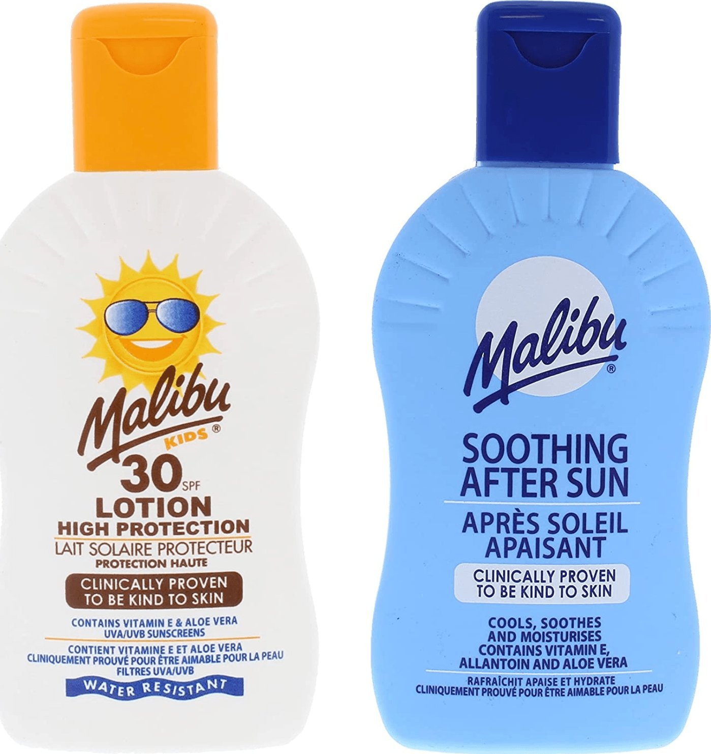 Malibu Malibu Balsam Ochronny Dla Dzieci SPF30 200ml + Balsam Po Opalaniu 200ml