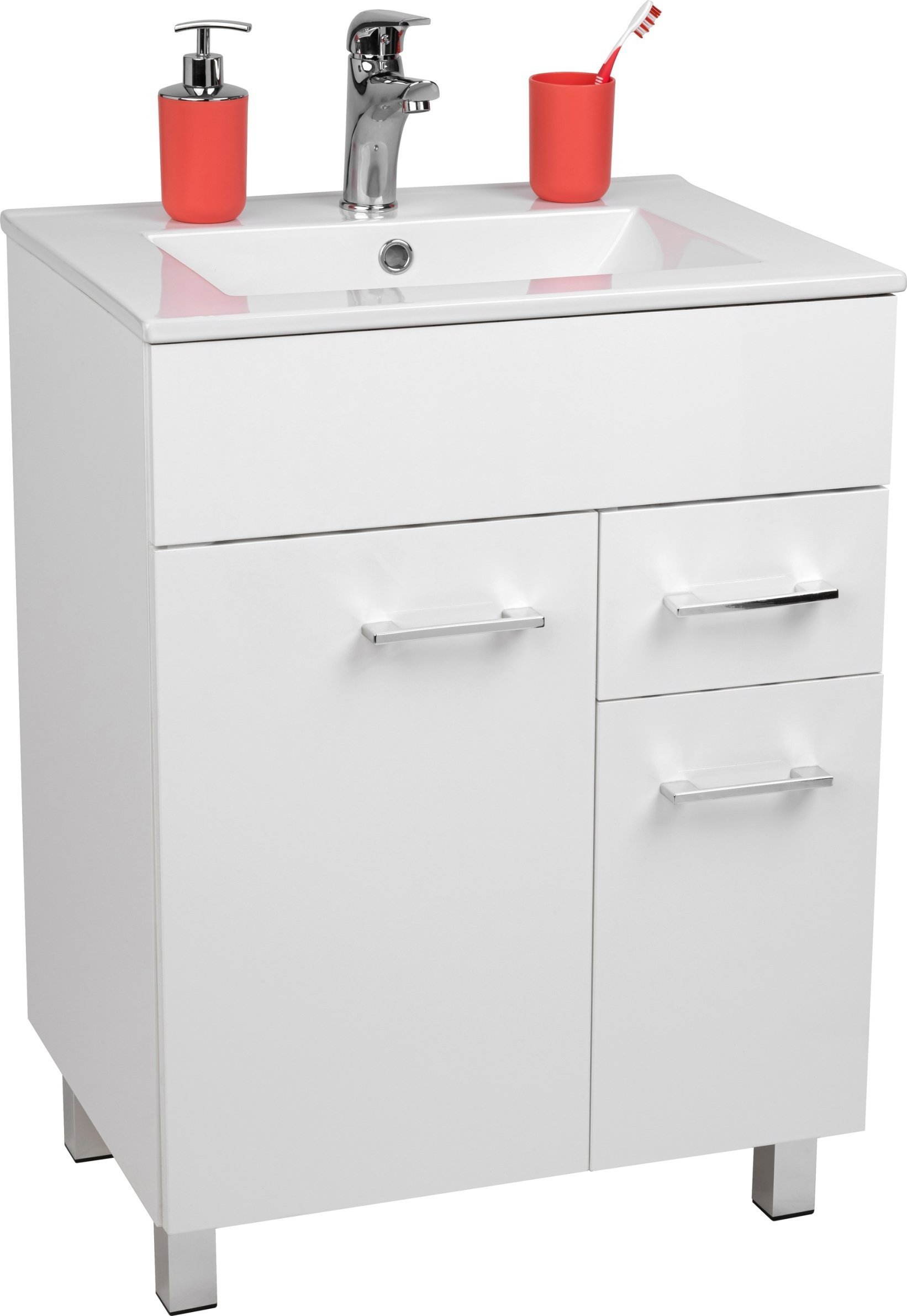 Stamar Szafka z Umywalką stojąca 60 x47 połysk szufladka