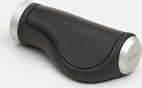 Brooks Chwyty BROOKS ERGONOMIC LEATHER GRIPS, Black, Rozmiar 100/130 (NEW)