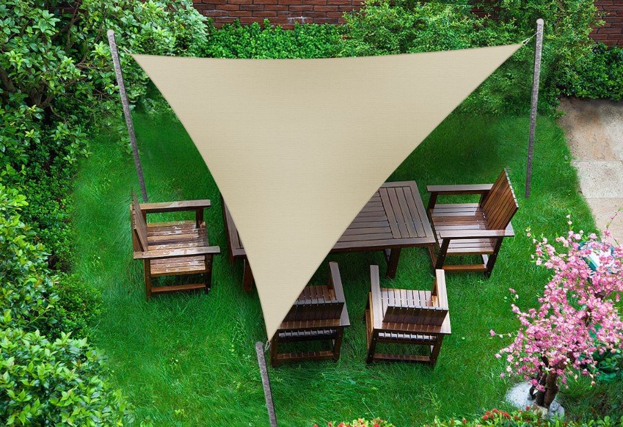 Żagiel wodoszczelny premium 3,5x3,5x3,5 - Beżowy