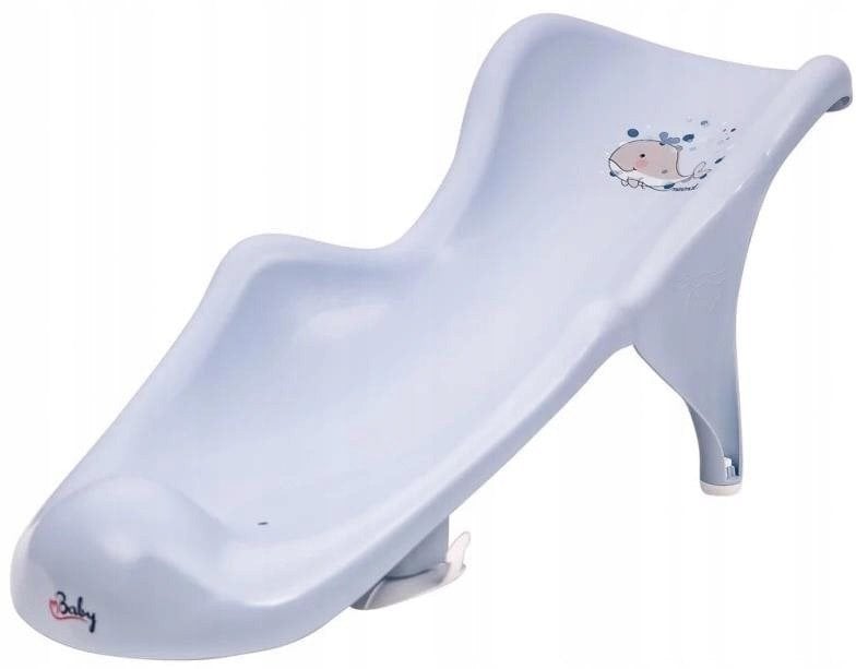 MALTEX - FOTELIK KĄPIELOWY WIELORYB MINIMAL SATYNOWY BŁĘKIT