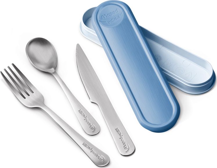 Maped Sztućce Maped Picnik Adult w niebieskim pudełku