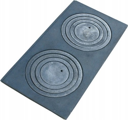 PŁYTA ŻELIWNA KUCHENNA 2 OTWOROWA PŁASKA 62 X 32CM