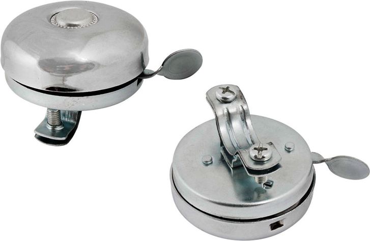 Dzwonek rowerowy stalowy chromowany rjx