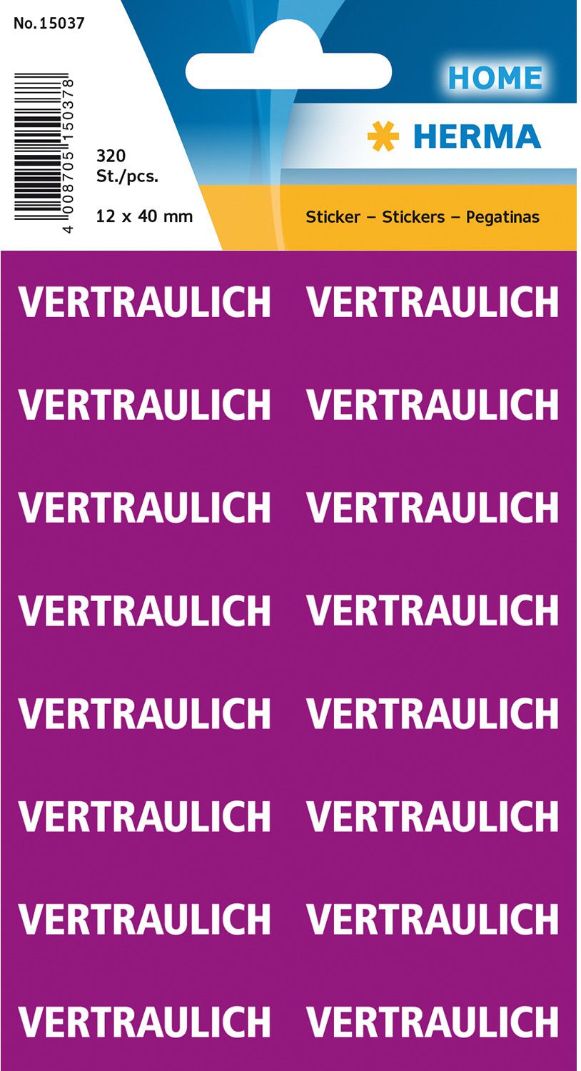 Herma Etykiety numeryczne 12.5 x 40 mm (15037)