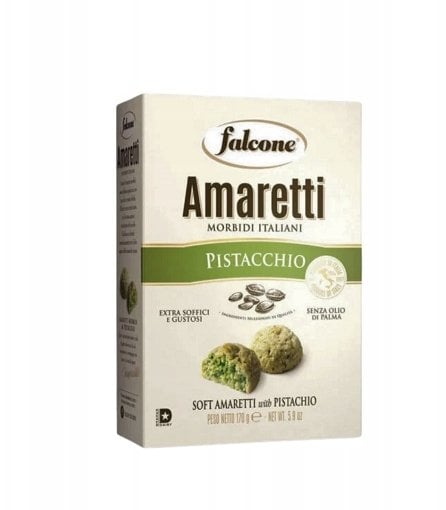 Falcone Ciastka Amaretti Pistacchio 170g - Pistacjowe