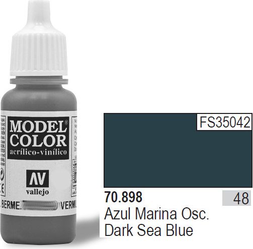 Vallejo Farba Nr48 Dark Sea Blue 17ml - 70898