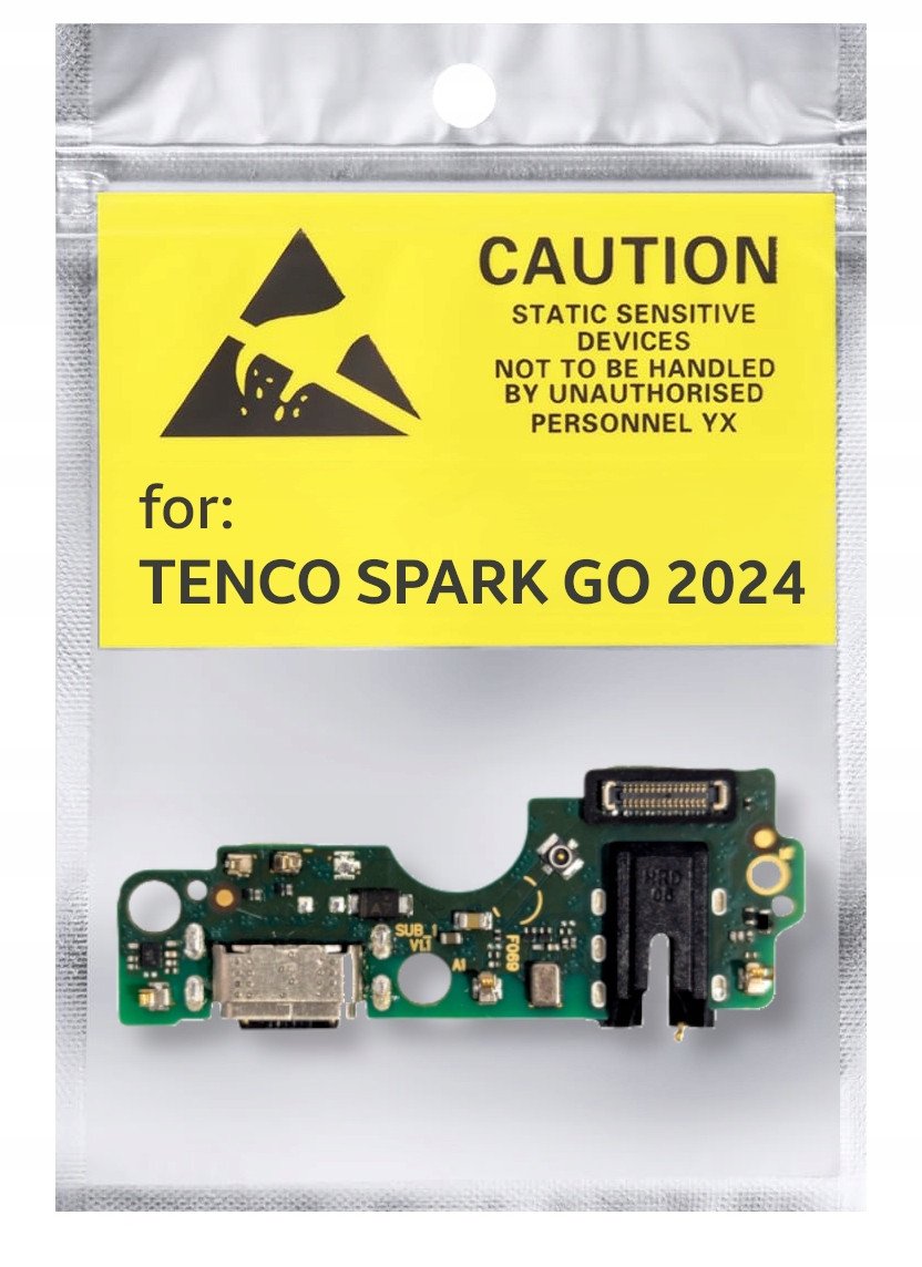 Oryginał Płytka Gniazdo Ładowania USB Do Tecno Spark Go 2024 BG6 (5904858345908)