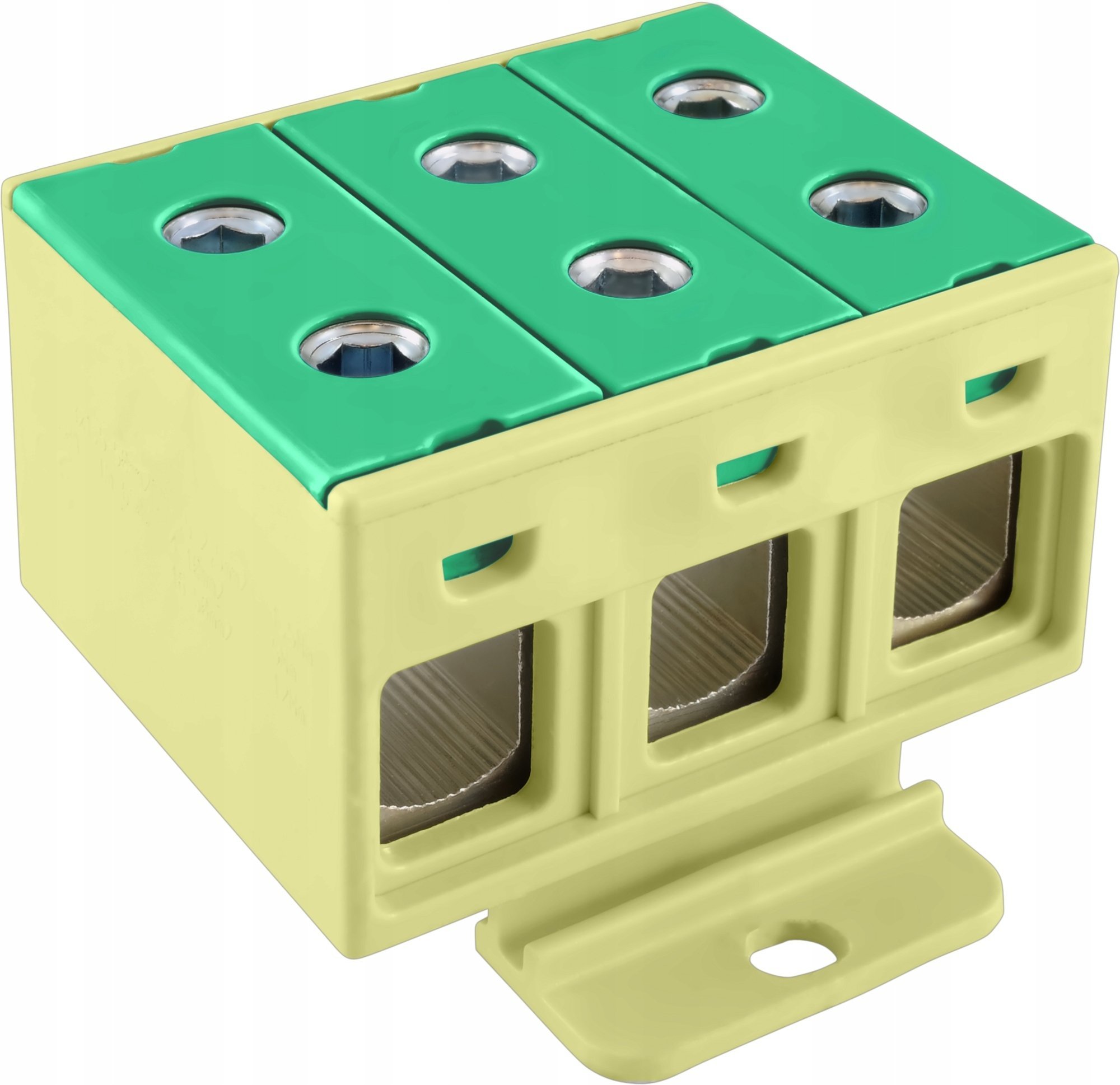 Incobex Złączka szynowa jednozakresowa ZGX 3x50 mm2 żółto-zielony (Al/Cu) ENE-00372