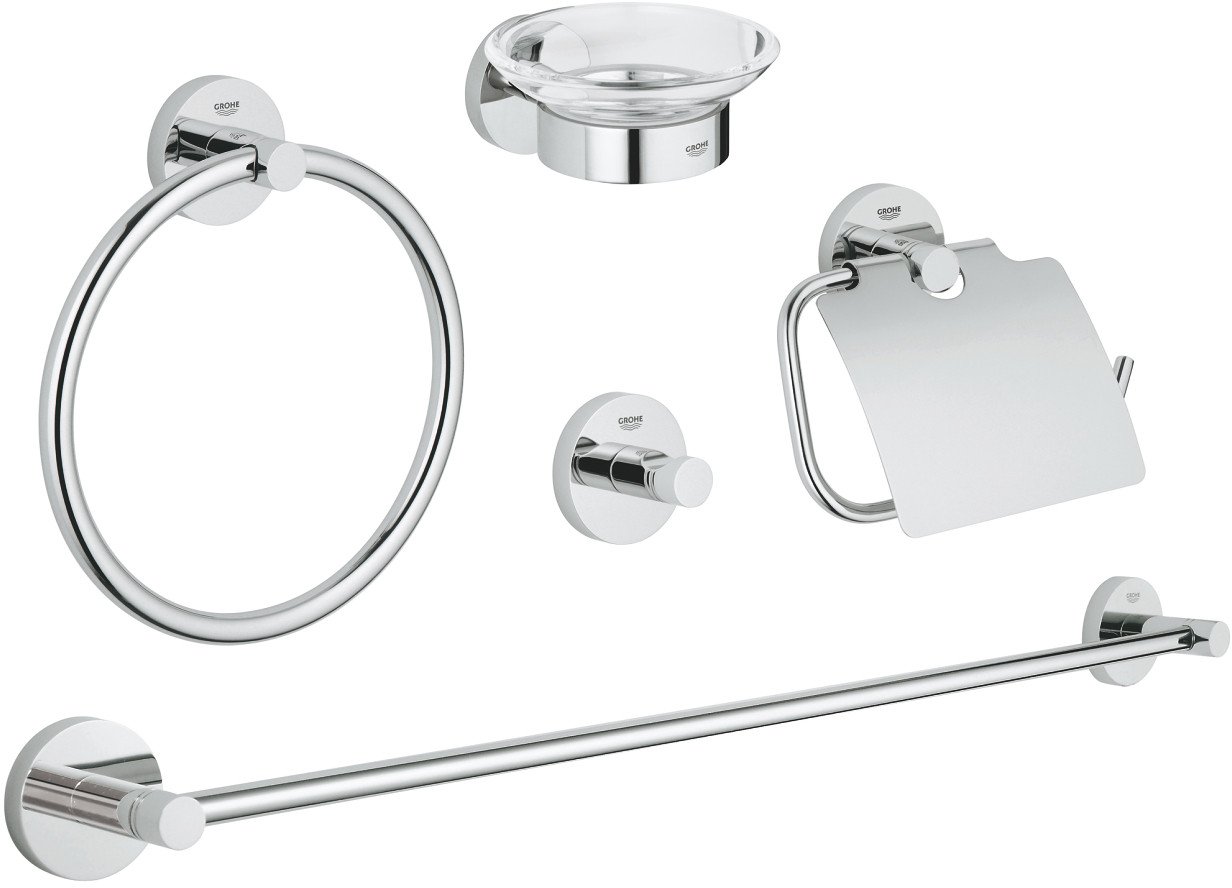 Grohe 40344001 Essentials zestaw akcesoriów łazienkowych 5 w 1