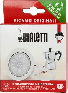 Bialetti Uszczelka + sitko do kawiarek aluminiowych Bialetti