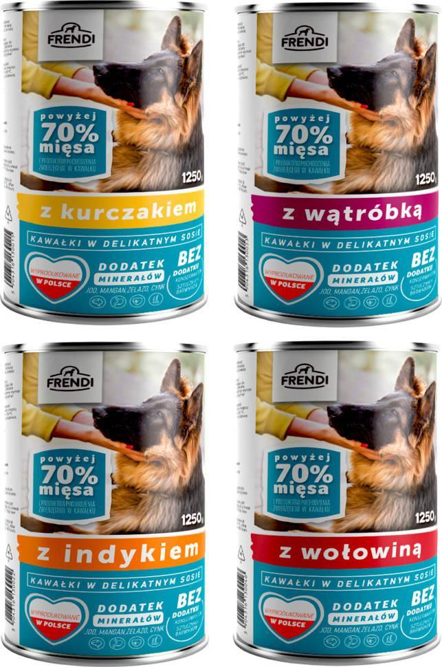 Frendi Frendi kawałki w delikatnym sosie Mix smaków 32x1250g