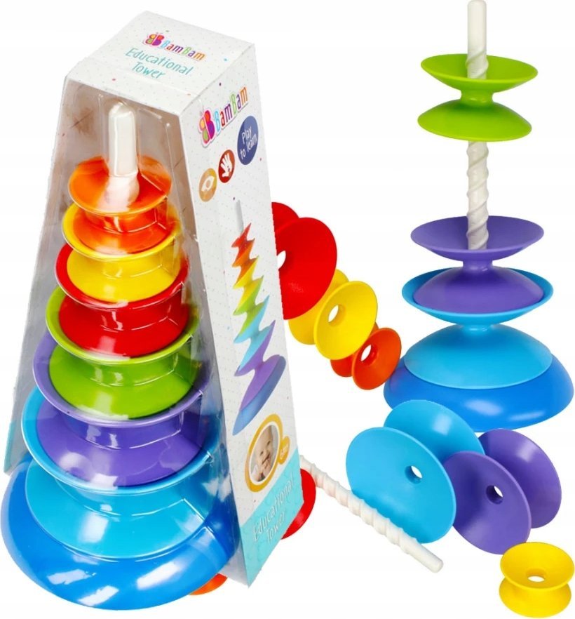 BamBam BAM BAM PIRAMIDKA EDUK 4W1 21X36X17 WB 24