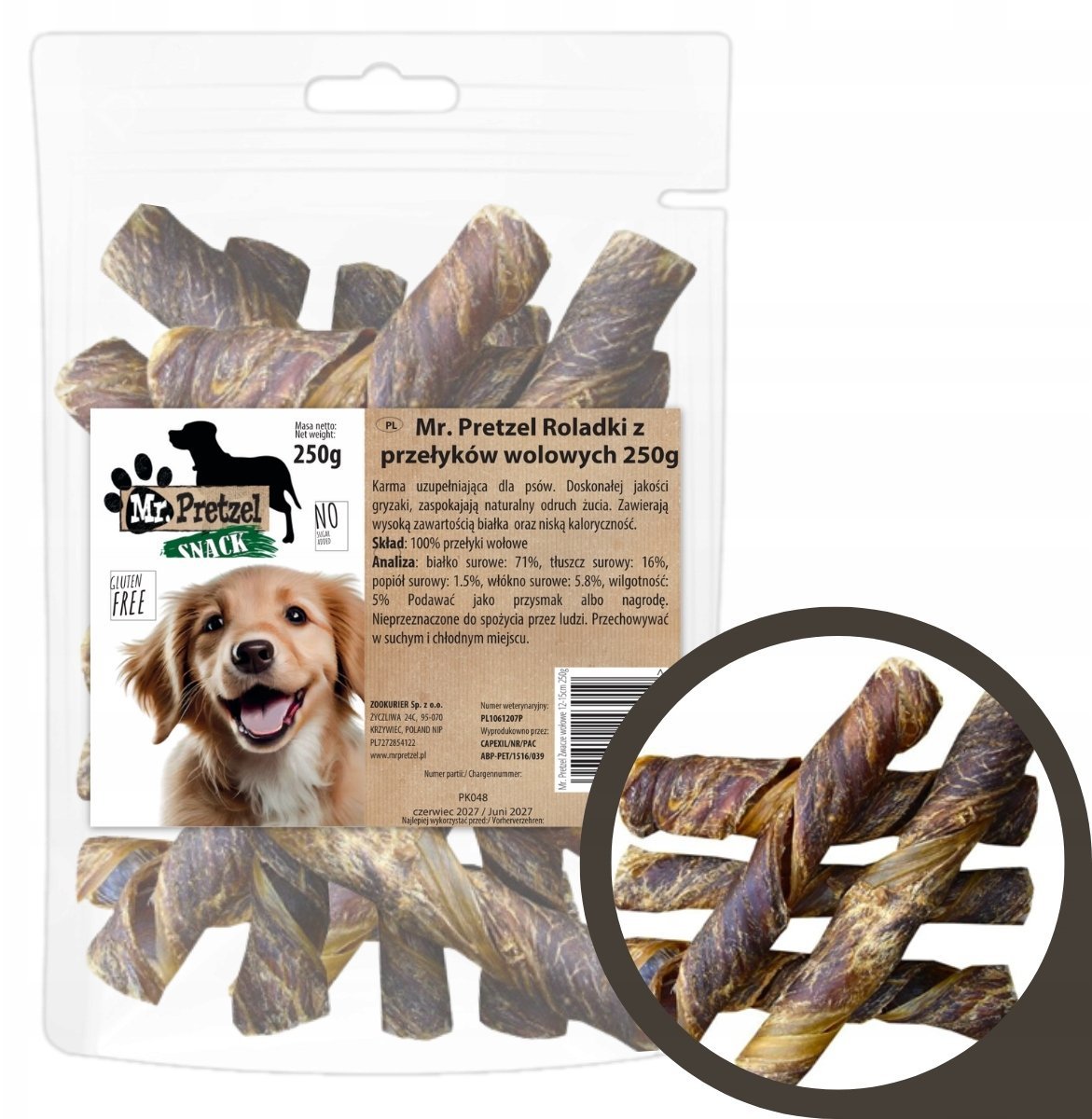 Arami Roladki z wołowych przełyków 250g