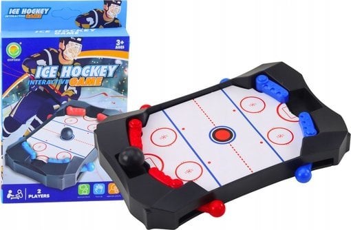 LeanToys Gra Zręcznościowa Mini Gra Hockey Czarna