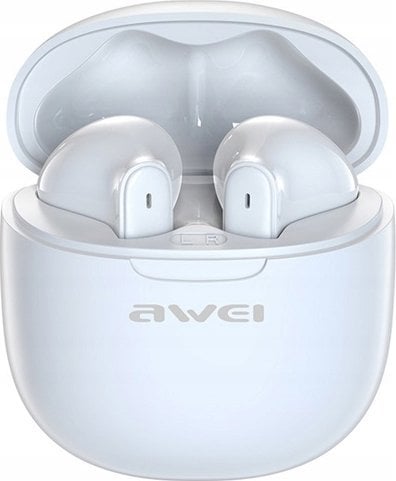 Słuchawki Awei AWEI Bluetooth 5.3 T68 ENC TWS headphones + docking station white