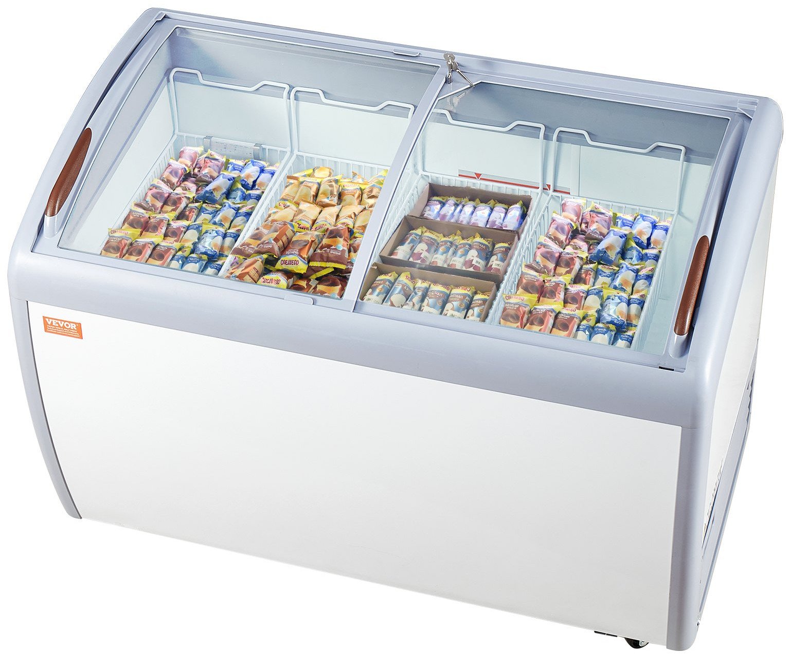 Zamrażarka do lodów 362 L z koszami i szybą przesuwną