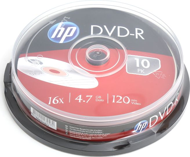 HP DVD-R 4.7 GB 16x 10 sztuk (hDME00026)