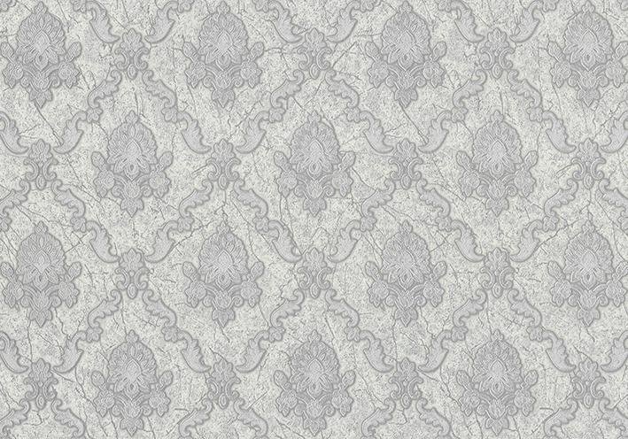 MallDeco TAPETA WINYLOWA MODEL KLEIN DCOR, SREBRNA