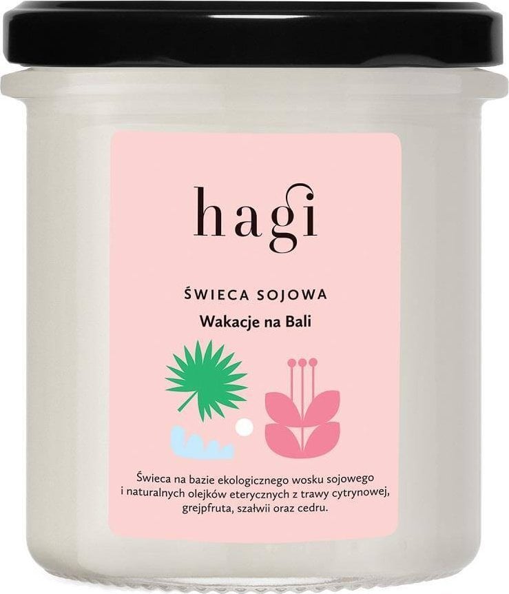Hagi Hagi Mała świeca sojowa Wakacje na Bali 215ml