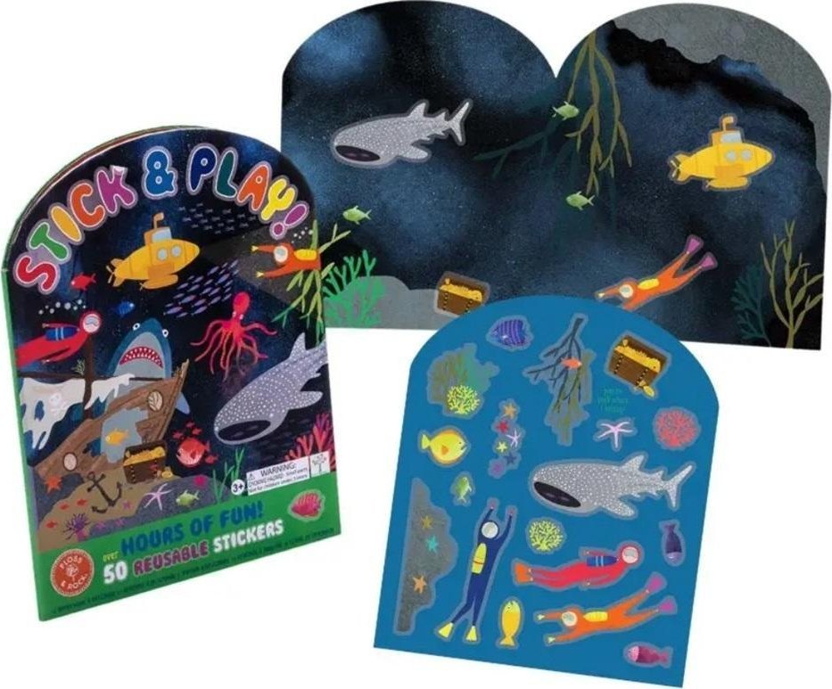 Naklejki wielokrotnego użytku podwodny świat