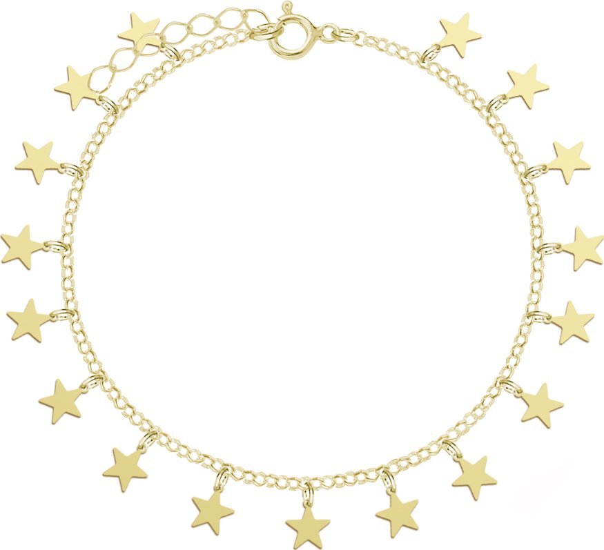 Radziszewska Jewellery Pozłacana Bransoletka z Gwiazdkami