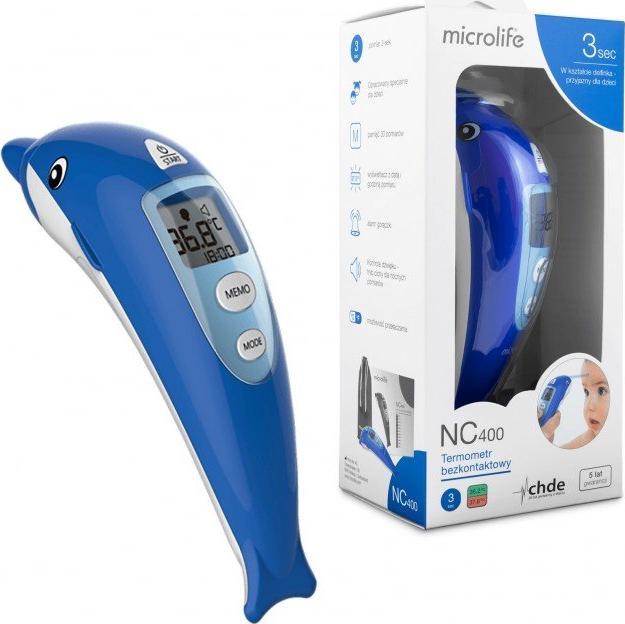 Termometr Microlife MICROLIFE Termometr elektroniczny bezkontaktowy NC400