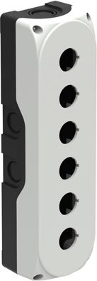 Lovato Electric Obudowa kasety 6-otworowa 22mm biała IP67 (LPZP6A8)