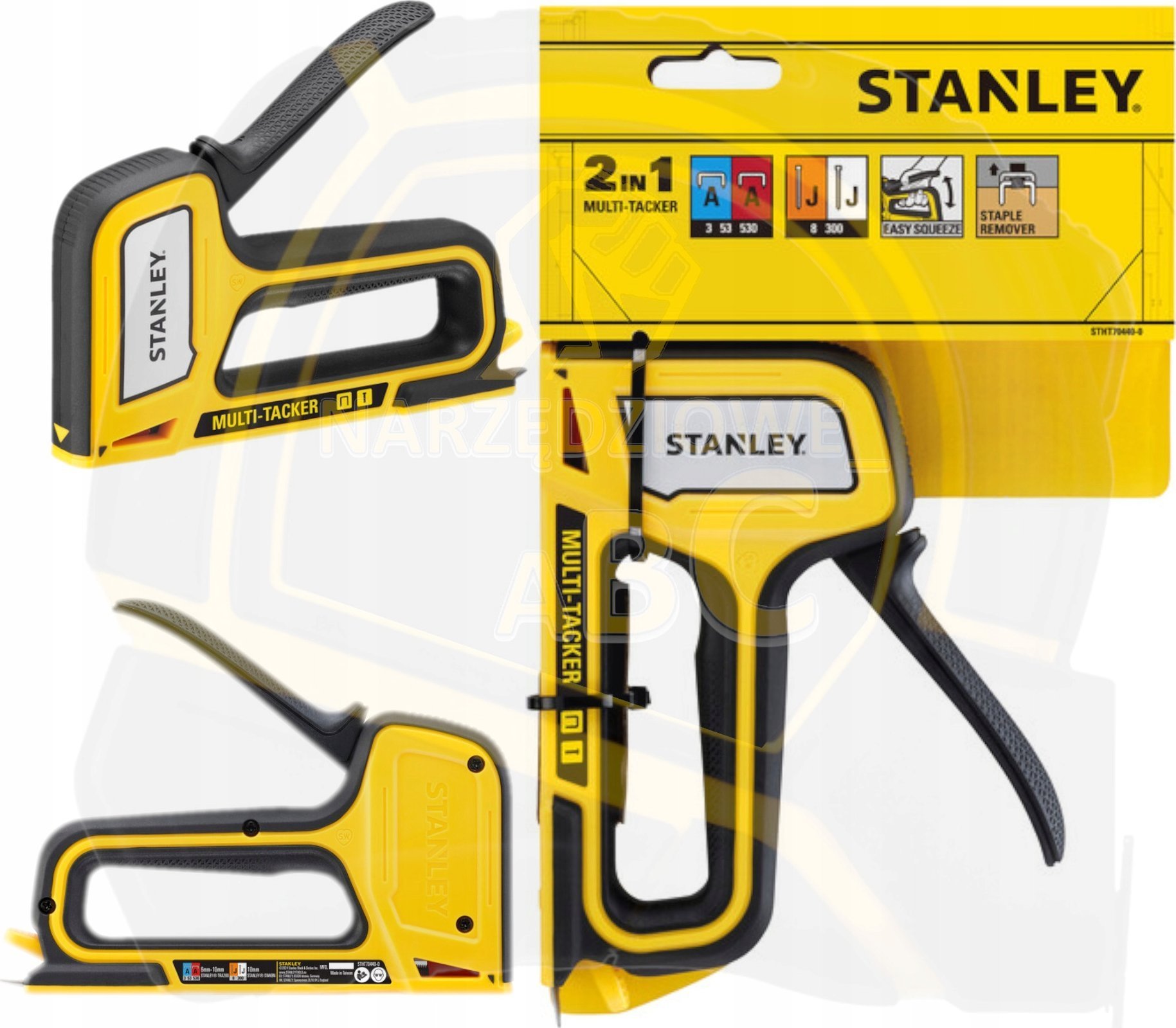 STANLEY ZSZYWACZ LIGHT DUTY TYP A I GWOŹDZIE TYP J