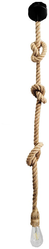 Lampa oprawa sznur jutowy konopny 1xE27 2m