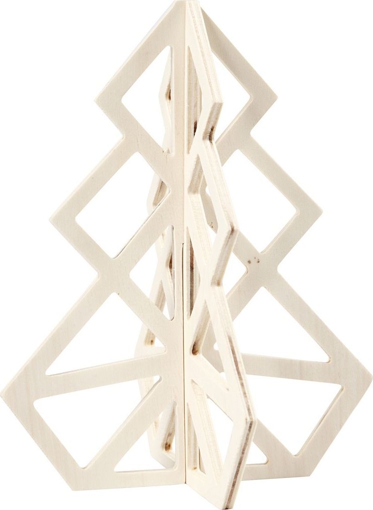 Creativ Company Choinka Geometryczna ze sklejki H: 20 cm