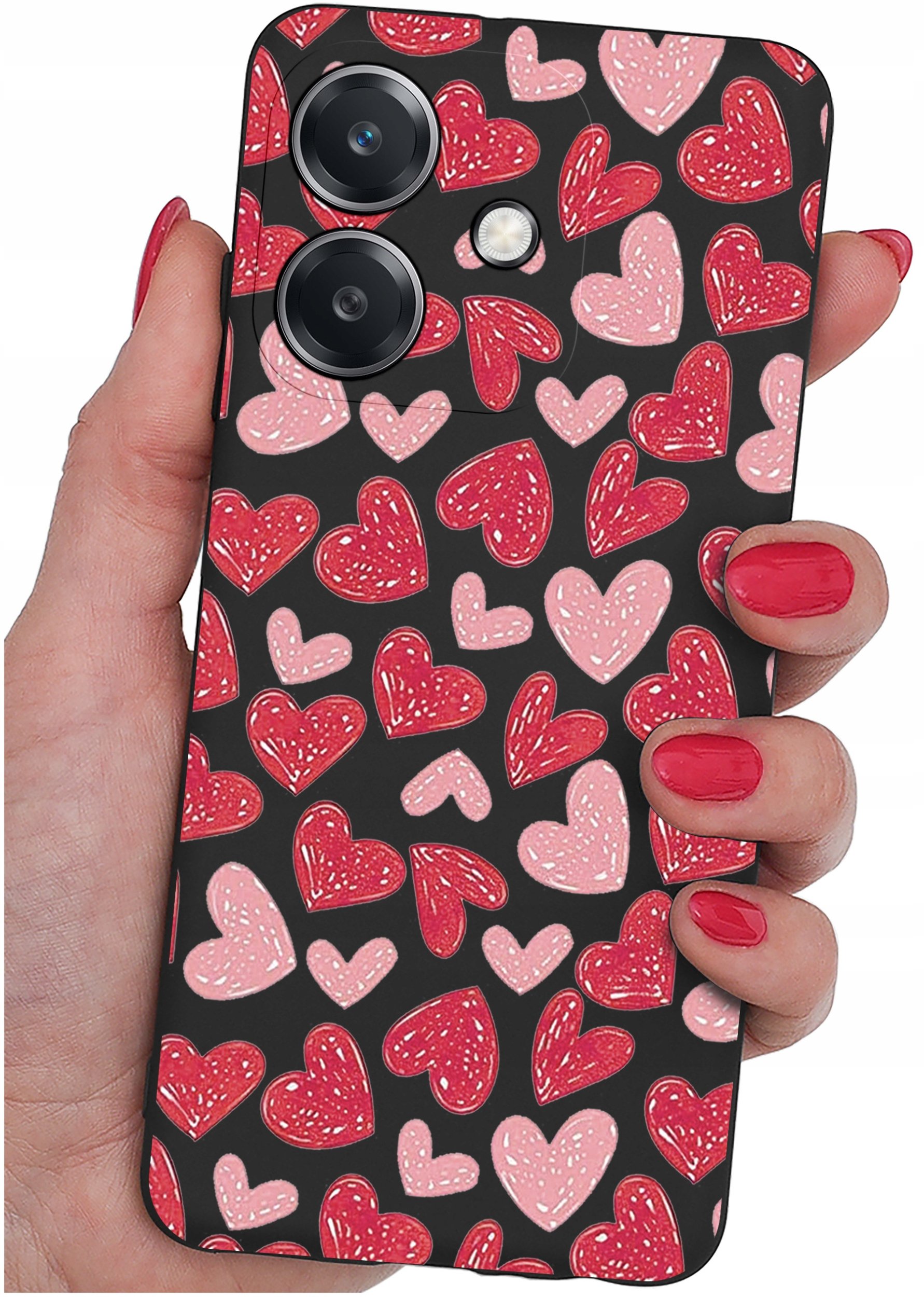 Etui do Oppo A40 | A40M | WZORY | SILIKONOWE MATT SZKŁO 9H