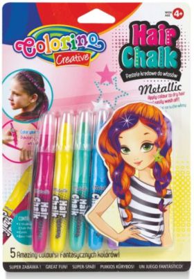 Colorino Zestaw pasteli kredowych do wĹ‚osĂłw metalicznych