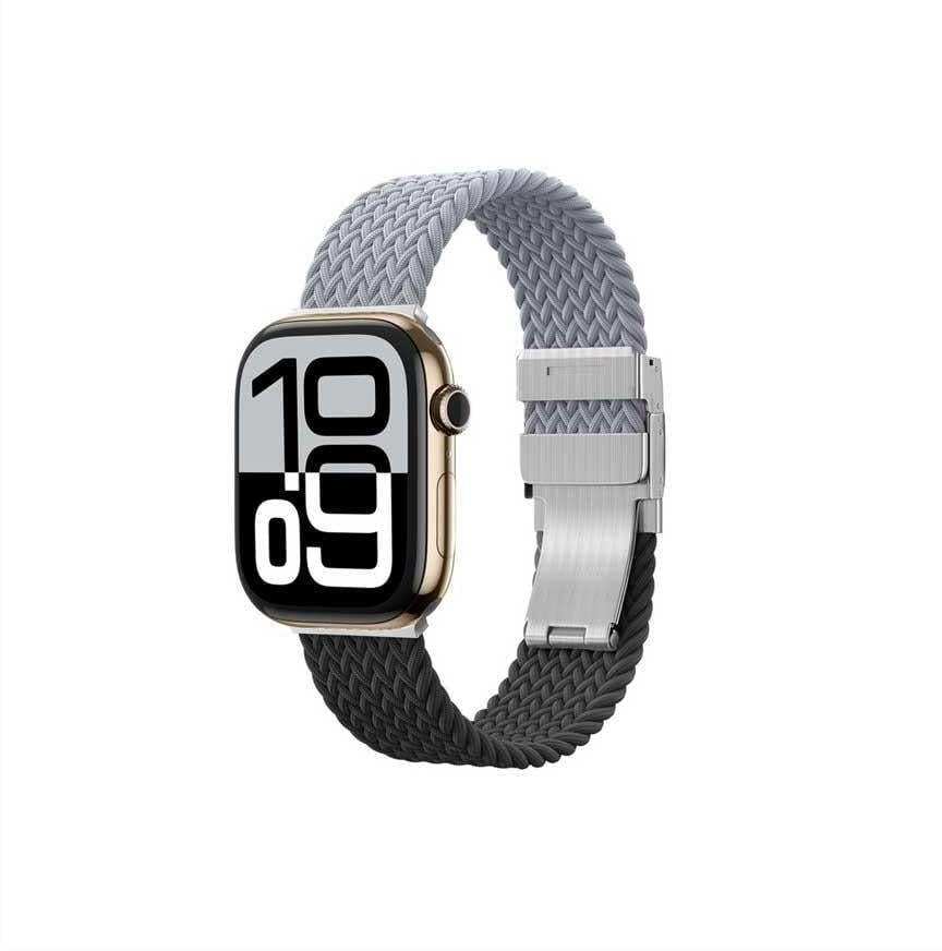 Zestaw 2 pasków AMAZINGTHING Blend Band do Apple Watch 45 / 46 / 49 mm - szaro-czarny / szary