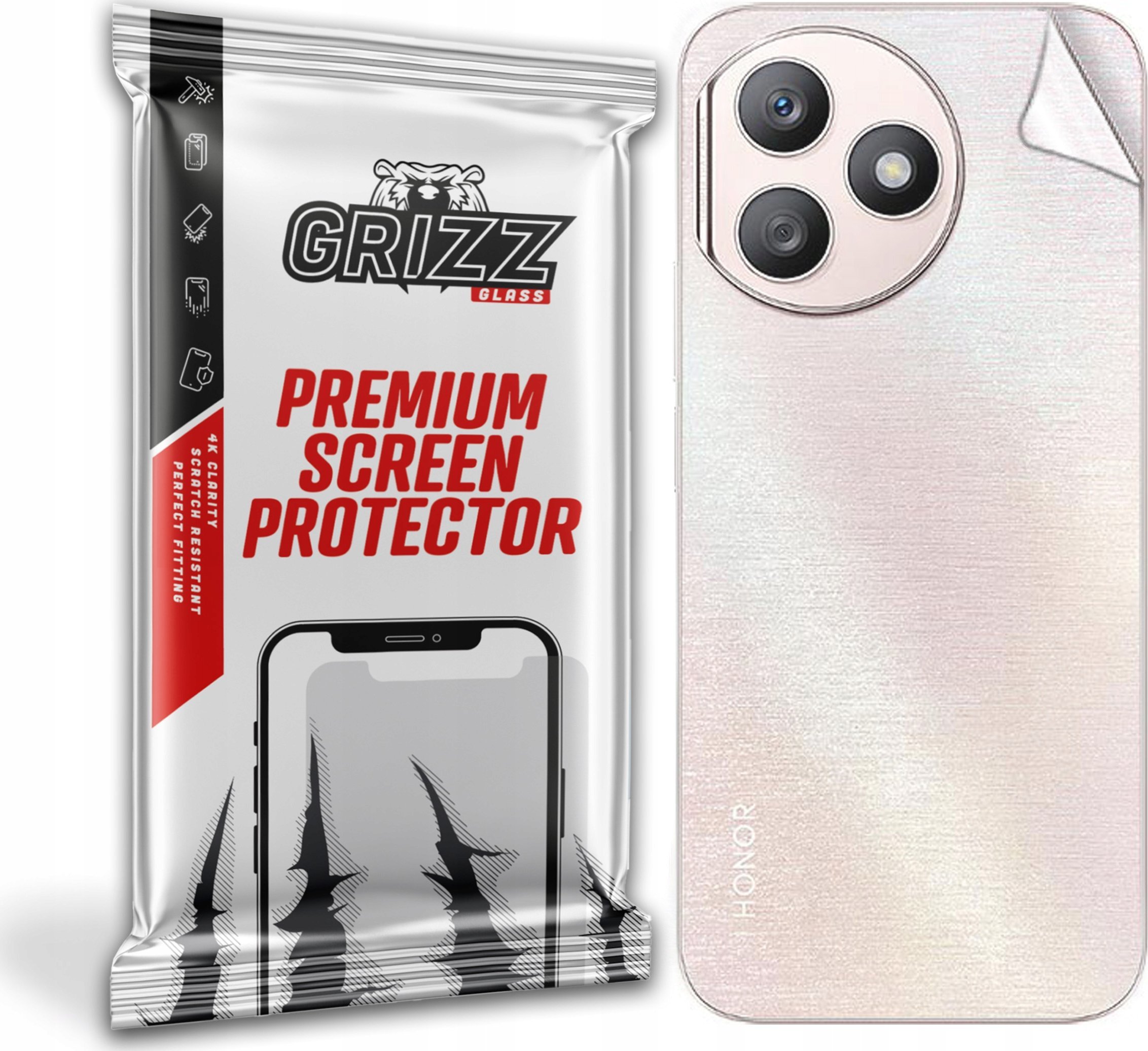 GrizzGlass Folia na tył GrizzGlass SatinSkin do Honor X50i Plus