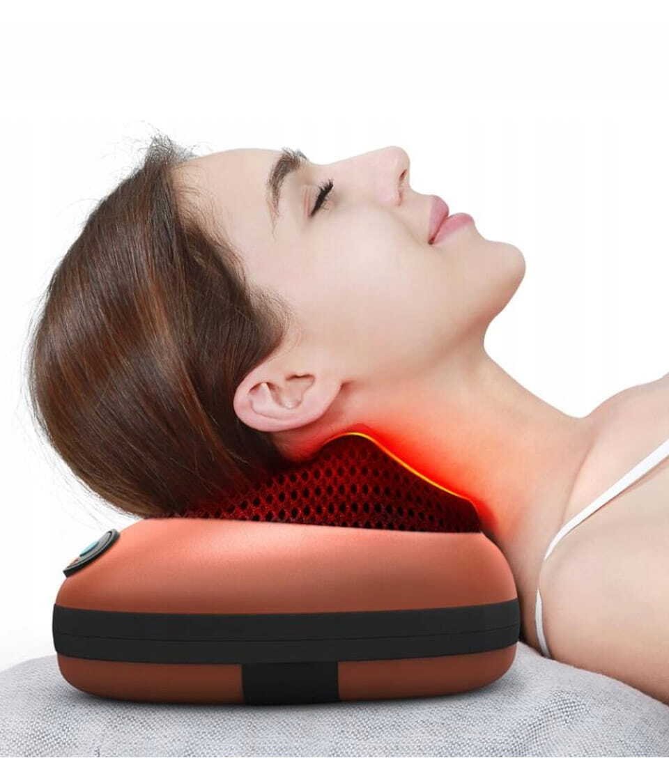 Masażer Vitolog QIKtech Poduszka masażowa masażer Shiatsu M02 (brązowy)