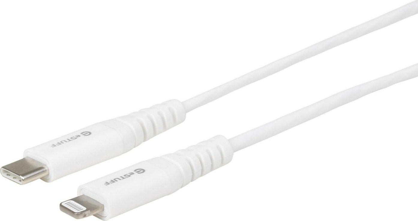 Kabel USB eStuff USB-C - Lightning 1 m Biały (ES602101)