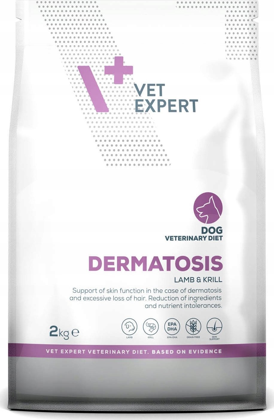 VetExpert Veterinary Diet Dermatosis dog Lamb&Krill 2kg