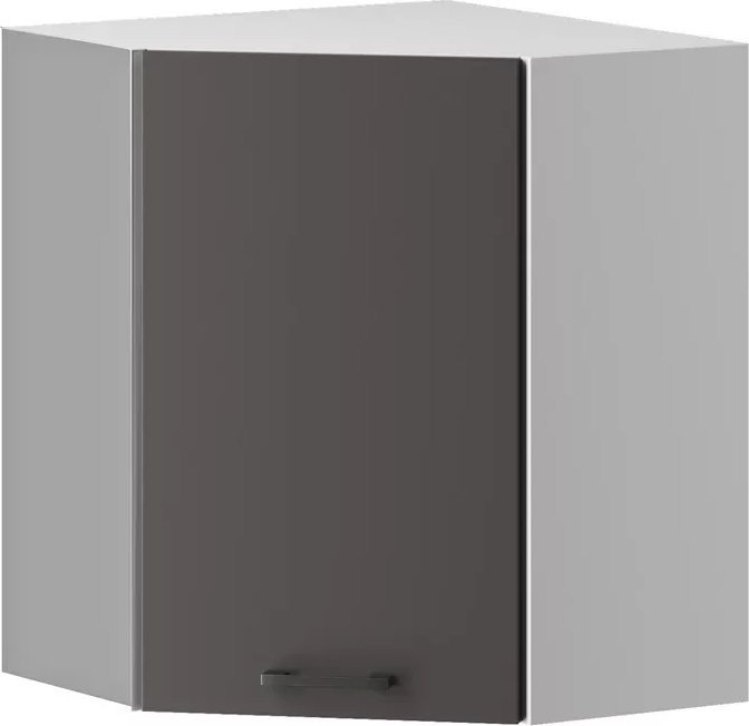 Elior Narożna szafka górna do kuchni szara - Rimer 31X 60cm