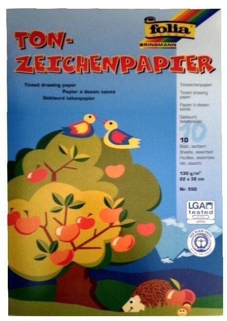 Teczka z papierem kolor 130g/m2 10 arkuszy