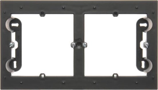 Kontakt-Simon Simon 54 Premium Puszka natynkowa 2-krotna do ramek PREMIUM. Głębokość 35 mm czarny mat DPN2/49