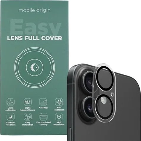 Mobile Origin Easy Lens full cover, clear - iPhone 16 / 16 Plus