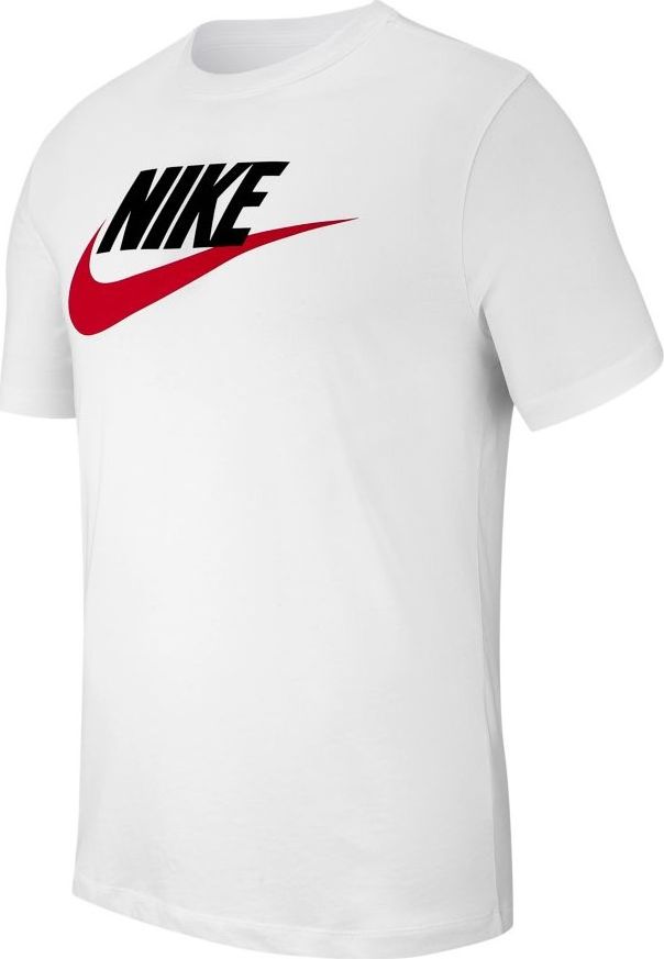 Nike Koszulka męska M NSW Tee Icon Futura biała r. L (AR5004 100)