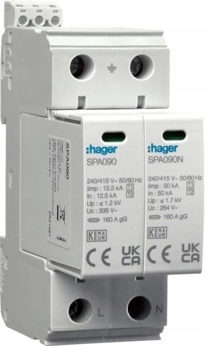 Ogranicznik przepięć Typ T1+T2 MOV 2P sieć TN-S/TT SPA911